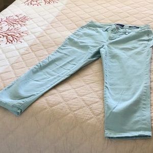 Like new Charter Club light green capris.